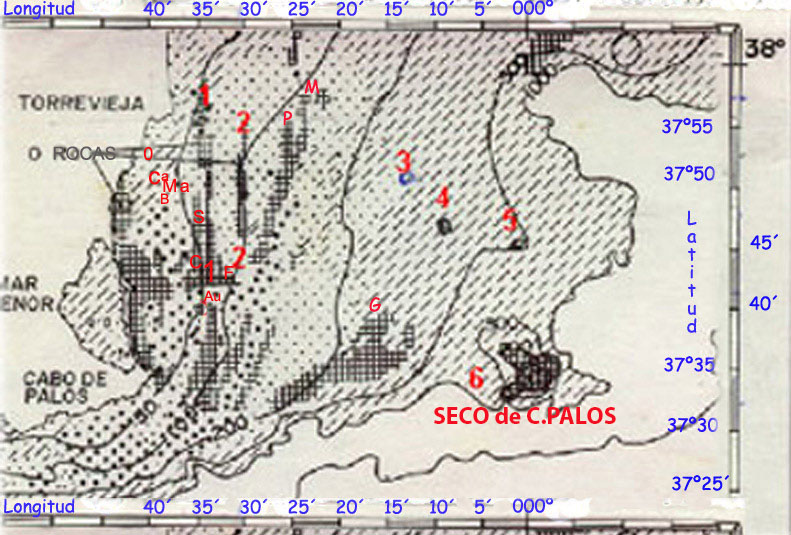 Bajo a la derecha SecodeC.Palos a unas 30 mn del Cabo